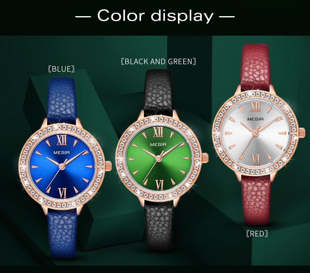 Luxury Green Fashion Womens Watch Classic Quartz Round Wrist Watch Business Style For Women Stevvex