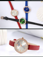 Luxury Green Fashion Womens Watch Classic Quartz Round Wrist Watch Business Style For Women Stevvex