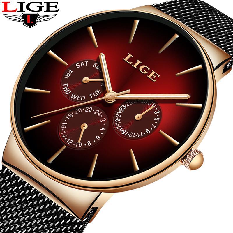 Men's Elegant Watch With  Stainless Steel Straps And Chronometers For Day And Date Display Unique Design Perfect Gift For Man And Women Stevvex