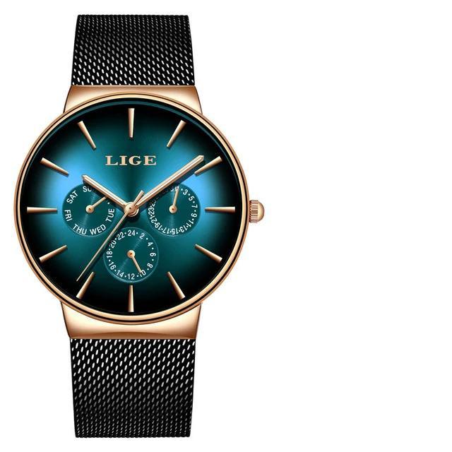 Men's Elegant Watch With  Stainless Steel Straps And Chronometers For Day And Date Display Unique Design Perfect Gift For Man And Women Stevvex