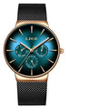 Men's Elegant Watch With  Stainless Steel Straps And Chronometers For Day And Date Display Unique Design Perfect Gift For Man And Women Stevvex
