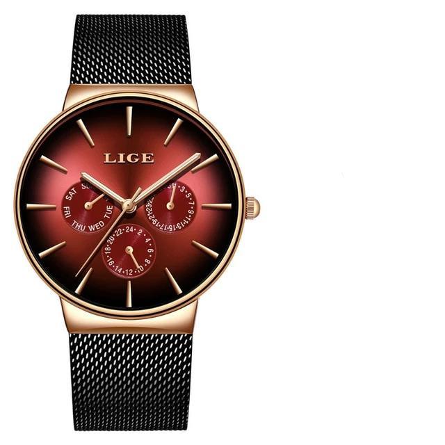 Men's Elegant Watch With  Stainless Steel Straps And Chronometers For Day And Date Display Unique Design Perfect Gift For Man And Women Stevvex