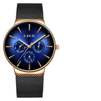 Men's Elegant Watch With  Stainless Steel Straps And Chronometers For Day And Date Display Unique Design Perfect Gift For Man And Women Stevvex
