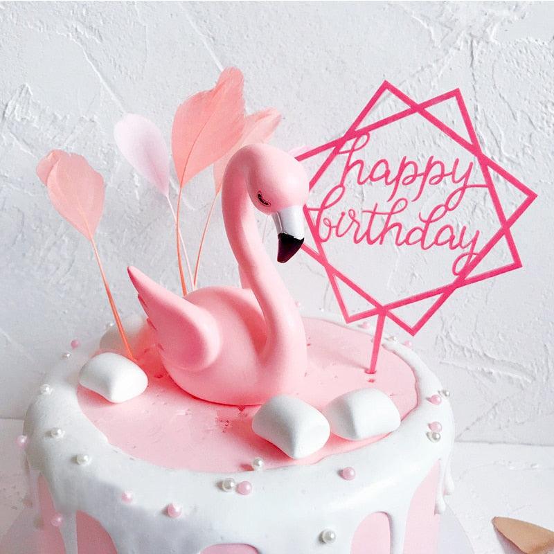 Happy Birthday Cake Topper Gold Cake Topper Acrylic Cake Topper Happy Birthday Cake Topper Cake Decoration Acrylic Letter Cake Toppers Party Supplies Happy Birthday Black Cake Decorations Stevvex