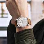 New Luxury Men Watches Chronograph Sports Watches Waterproof Casual Sport Leather Strap Quartz Men's Wrist Watch Stevvex