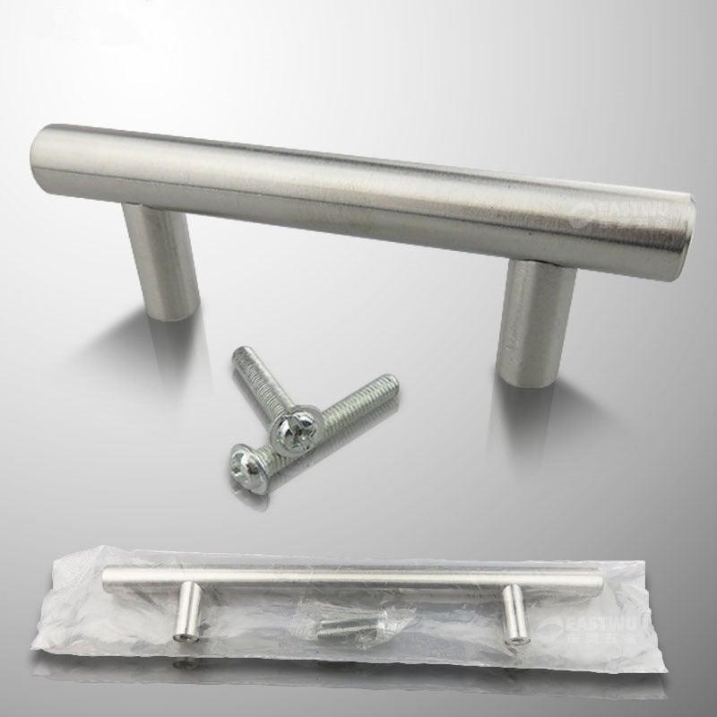 Stainless Steel Kitchen Door Cabinet T Bar Handle Pull Knob Door Pull Handle Stainless Door Handle Stainless Steel Hollow Bar Drawer Pulls Cupboard Knob For Kitchen Furniture Stevvex