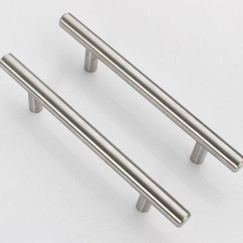 Stainless Steel Kitchen Door Cabinet T Bar Handle Pull Knob Door Pull Handle Stainless Door Handle Stainless Steel Hollow Bar Drawer Pulls Cupboard Knob For Kitchen Furniture Stevvex