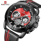 Waterproof  Quartz  Man Leather Sport Wrist Watch  Luxury Unique Design Perfect Gift - SJB-DIAMOND ELITES