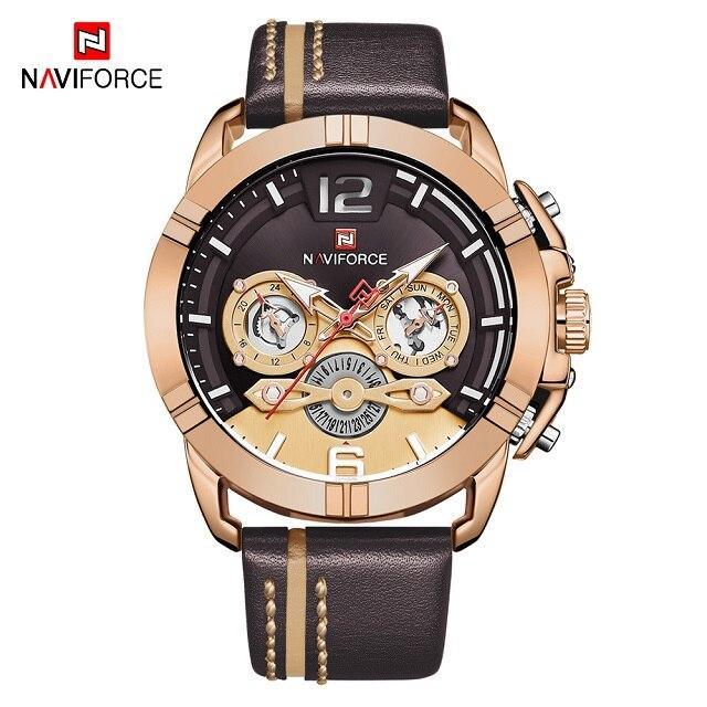 Waterproof  Quartz  Man Leather Sport Wrist Watch  Luxury Unique Design Perfect Gift - SJB-DIAMOND ELITES