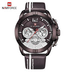 Waterproof  Quartz  Man Leather Sport Wrist Watch  Luxury Unique Design Perfect Gift - SJB-DIAMOND ELITES