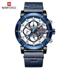Water Resistant Sport Chronograph Watch  Multifunction Leather Belt Quartz Wrist Watches Excellent Design Perfect Gift - SJB-DIAMOND ELITES
