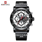 Water Resistant Sport Chronograph Watch  Multifunction Leather Belt Quartz Wrist Watches Excellent Design Perfect Gift - SJB-DIAMOND ELITES