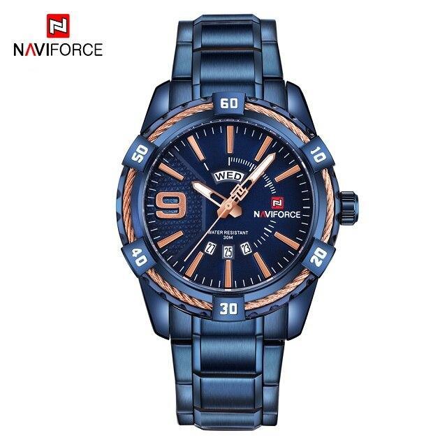 Men's  Luxury Stainless steal Waterproof Watch With Day And Date Display Unique Design Perfect Gift In Modern Metal Men  Wrist Watch Design - SJB-DIAMOND ELITES
