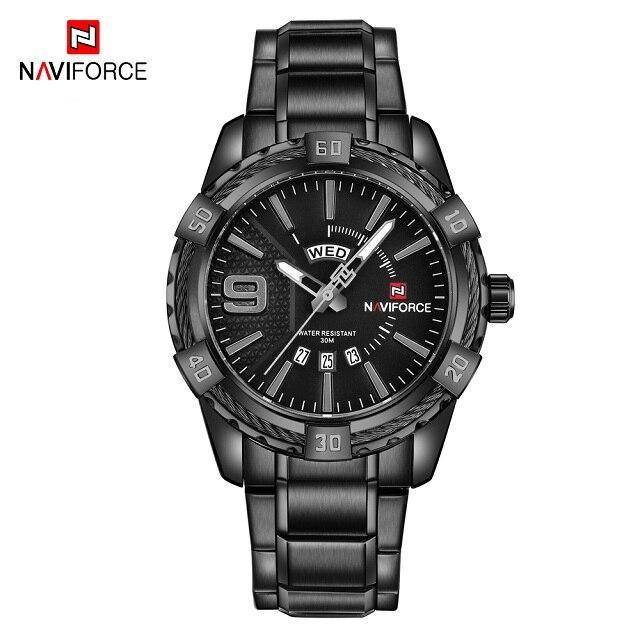 Men's  Luxury Stainless steal Waterproof Watch With Day And Date Display Unique Design Perfect Gift In Modern Metal Men  Wrist Watch Design - SJB-DIAMOND ELITES