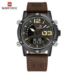 Men's Multifunction Digital Analog Waterproof Watch With Alarm And Automatic Time Zones Unique Design Excellent Gift - SJB-DIAMOND ELITES