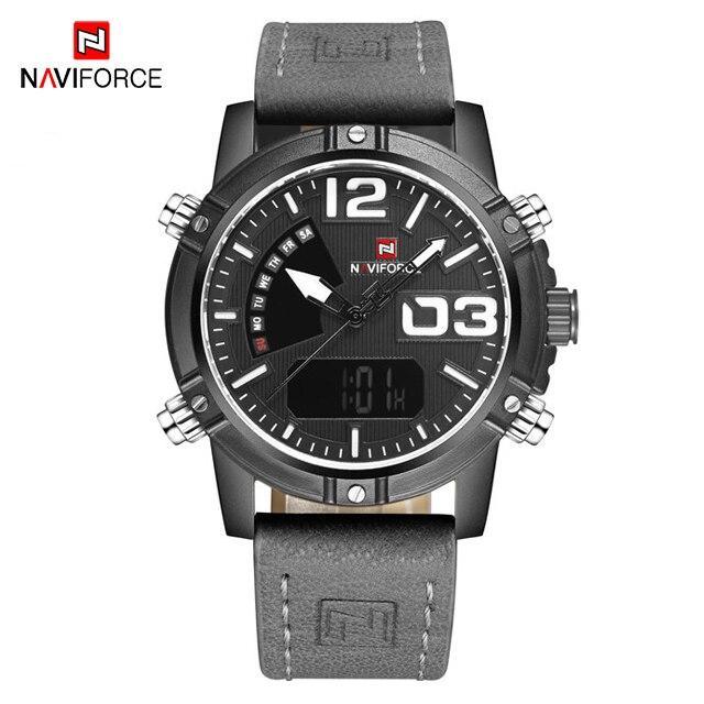 Men's Multifunction Digital Analog Waterproof Watch With Alarm And Automatic Time Zones Unique Design Excellent Gift - SJB-DIAMOND ELITES