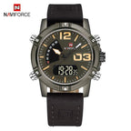 Men's Multifunction Digital Analog Waterproof Watch With Alarm And Automatic Time Zones Unique Design Excellent Gift - SJB-DIAMOND ELITES