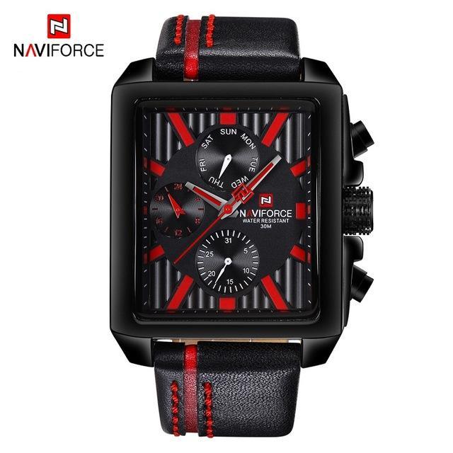 Men's Waterproof Watch With Leather Belt And Chronometers  Retro Style Unique Shape Excellent Gift - SJB-DIAMOND ELITES