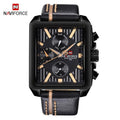 Men's Waterproof Watch With Leather Belt And Chronometers  Retro Style Unique Shape Excellent Gift - SJB-DIAMOND ELITES