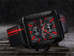 Men's Waterproof Watch With Leather Belt And Chronometers  Retro Style Unique Shape Excellent Gift - SJB-DIAMOND ELITES