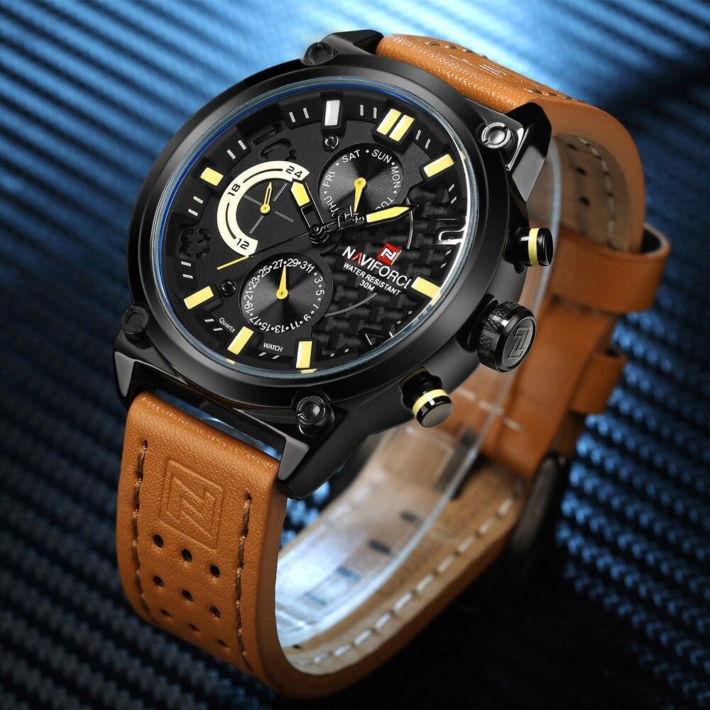 Luxury Men Sports Watches Waterproof Wristwatch Fluorescent Hands Unique Design Excellent Gift - SJB-DIAMOND ELITES