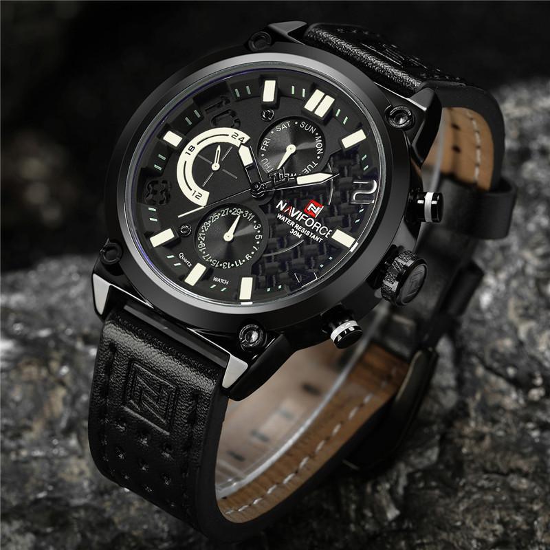 Luxury Men Sports Watches Waterproof Wristwatch Fluorescent Hands Unique Design Excellent Gift - SJB-DIAMOND ELITES