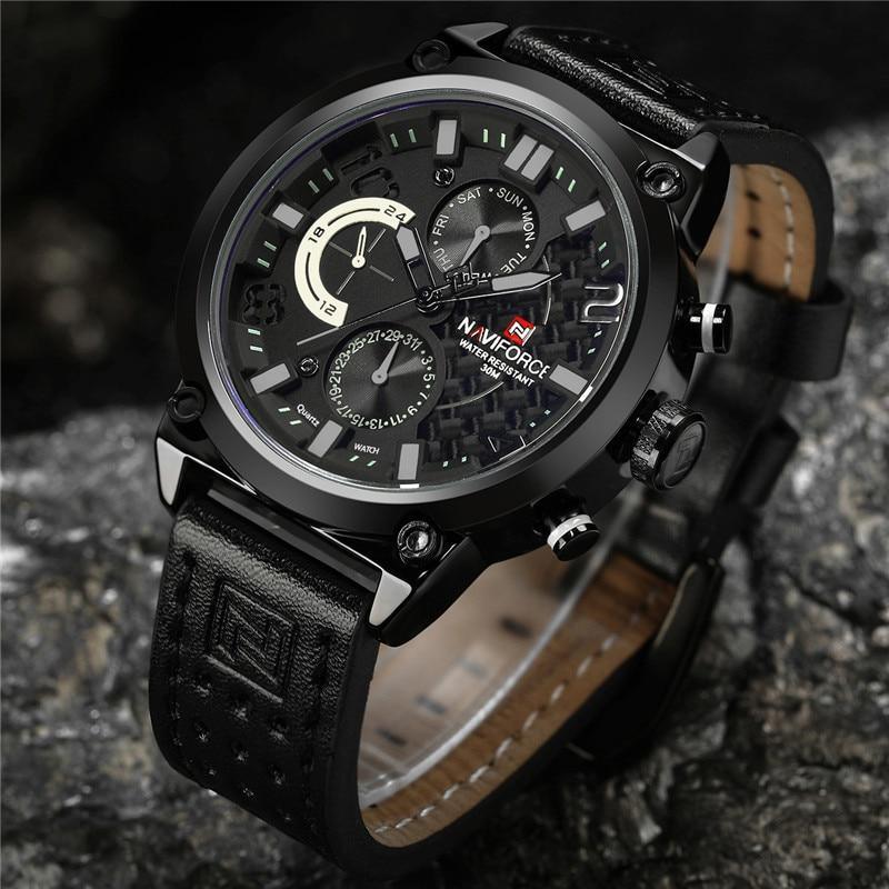 Luxury Men Sports Watches Waterproof Wristwatch Fluorescent Hands Unique Design Excellent Gift - SJB-DIAMOND ELITES