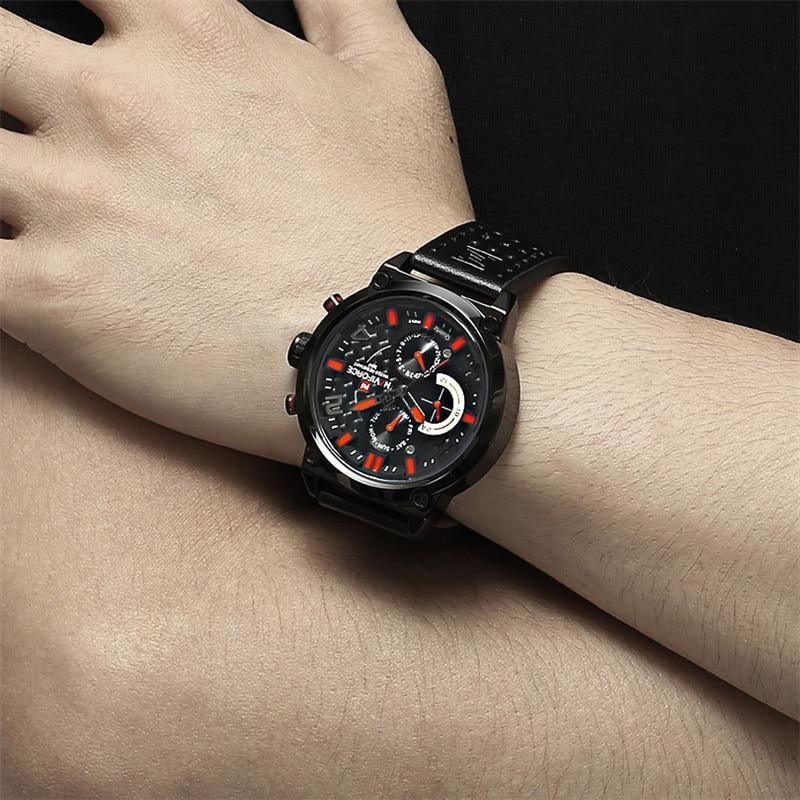 Luxury Men Sports Watches Waterproof Wristwatch Fluorescent Hands Unique Design Excellent Gift - SJB-DIAMOND ELITES