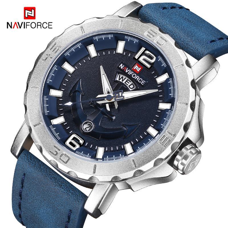 Men's Waterproof Watch With Anchor Detail and Fluorescent Hands Excellent Design Luxury Perfect Gift - SJB-DIAMOND ELITES