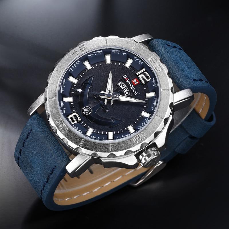 Men's Waterproof Watch With Anchor Detail and Fluorescent Hands Excellent Design Luxury Perfect Gift - SJB-DIAMOND ELITES
