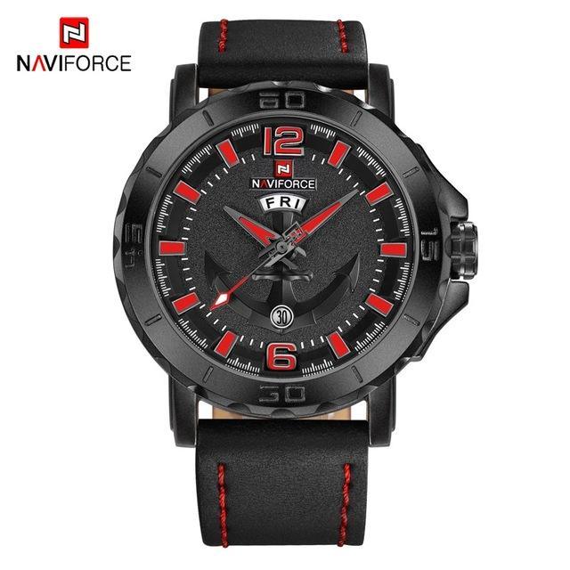 Men's Waterproof Watch With Anchor Detail and Fluorescent Hands Excellent Design Luxury Perfect Gift - SJB-DIAMOND ELITES