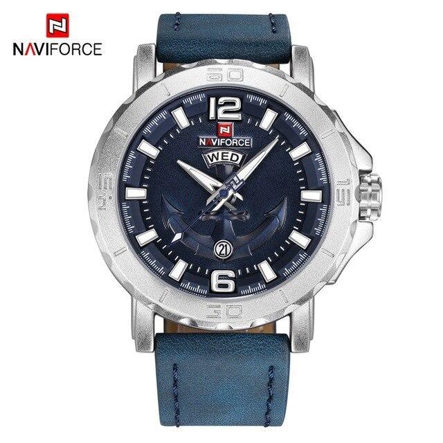 Men's Waterproof Watch With Anchor Detail and Fluorescent Hands Excellent Design Luxury Perfect Gift - SJB-DIAMOND ELITES