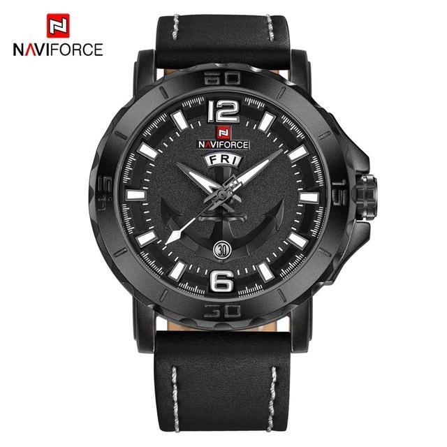 Men's Waterproof Watch With Anchor Detail and Fluorescent Hands Excellent Design Luxury Perfect Gift - SJB-DIAMOND ELITES