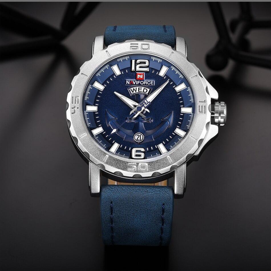 Men's Waterproof Watch With Anchor Detail and Fluorescent Hands Excellent Design Luxury Perfect Gift - SJB-DIAMOND ELITES