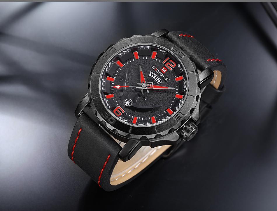 Men's Waterproof Watch With Anchor Detail and Fluorescent Hands Excellent Design Luxury Perfect Gift - SJB-DIAMOND ELITES