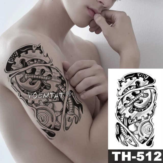 Realistic Temporary Lion Wolf Sticker Tattoo Waterproof  Elegant Body Arm Warrior Tattoo For Mens Stevvex