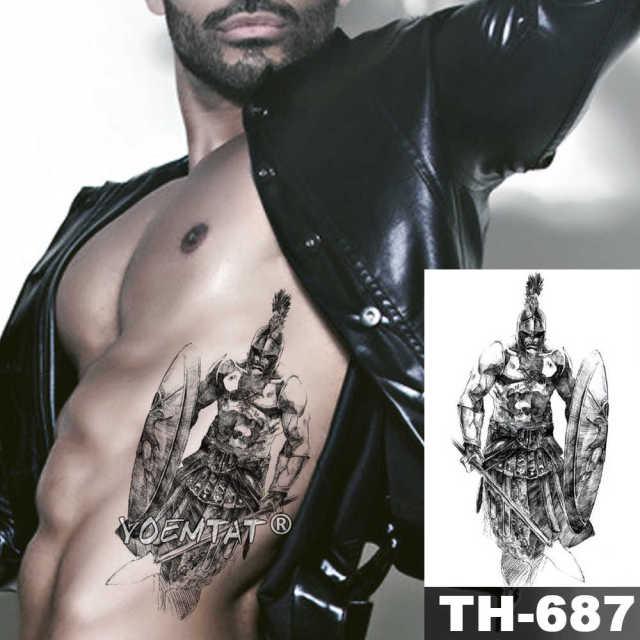 Realistic Temporary Lion Wolf Sticker Tattoo Waterproof  Elegant Body Arm Warrior Tattoo For Mens Stevvex