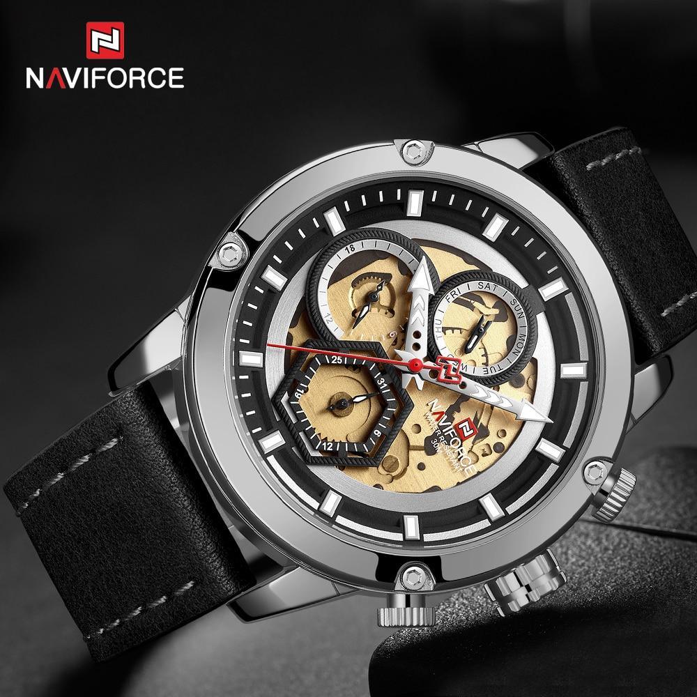 Sport  Watches For Men Waterproof Watch Analog Quartz Leather Band Wristwatch Unique Design Perfect Gift - SJB-DIAMOND ELITES