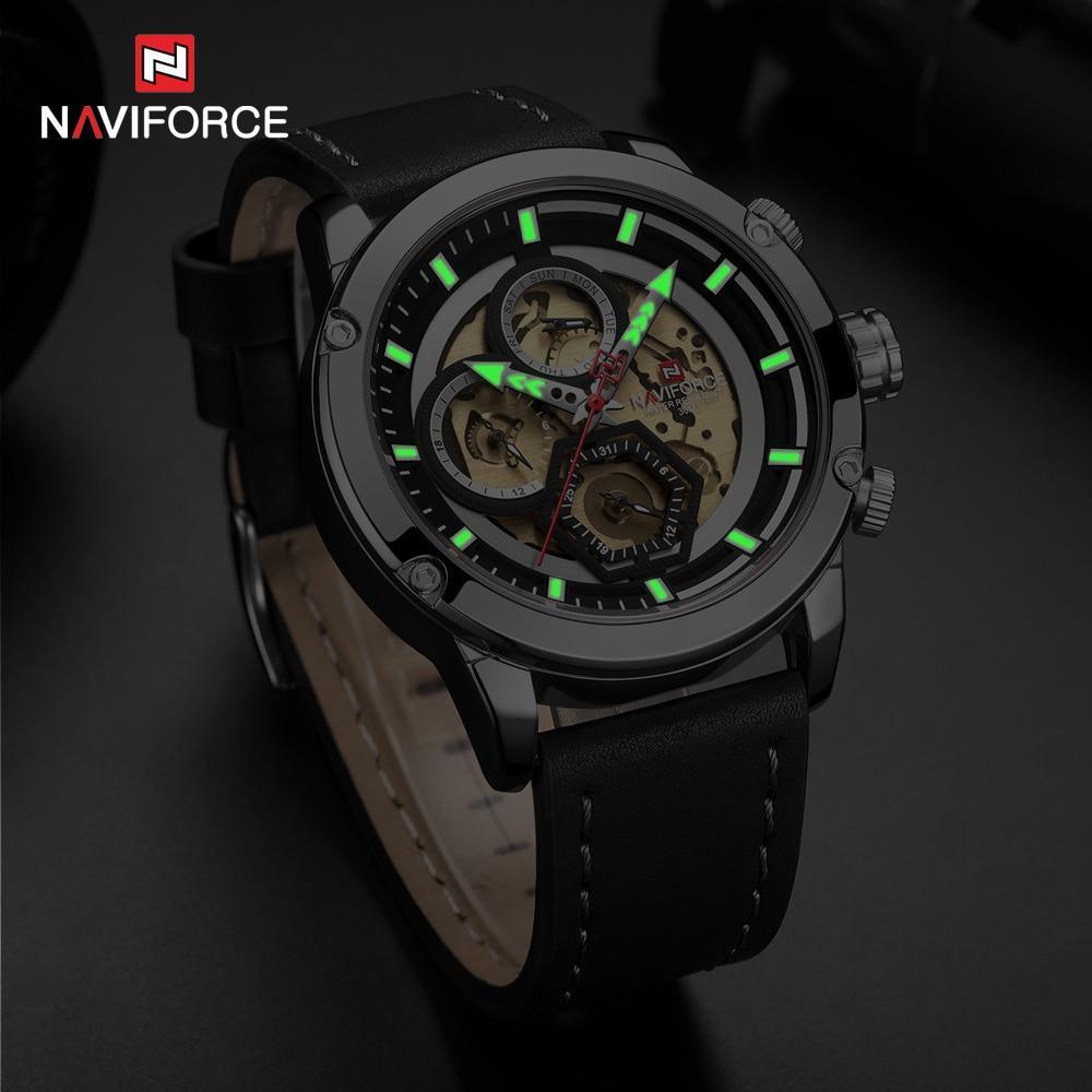 Sport  Watches For Men Waterproof Watch Analog Quartz Leather Band Wristwatch Unique Design Perfect Gift - SJB-DIAMOND ELITES
