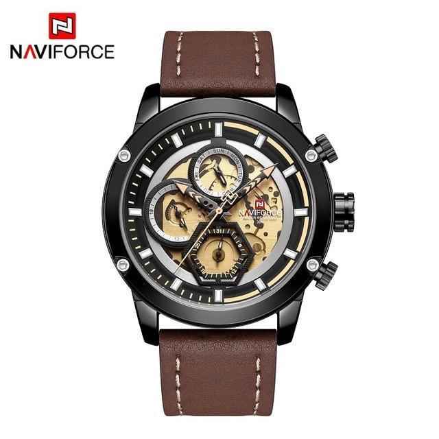 Sport  Watches For Men Waterproof Watch Analog Quartz Leather Band Wristwatch Unique Design Perfect Gift - SJB-DIAMOND ELITES