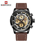 Sport  Watches For Men Waterproof Watch Analog Quartz Leather Band Wristwatch Unique Design Perfect Gift - SJB-DIAMOND ELITES