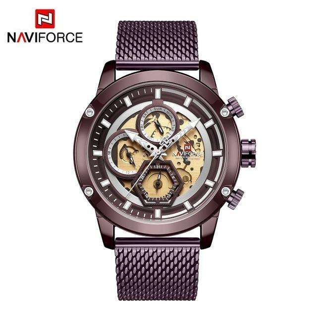 Sport  Watches For Men Waterproof Watch Analog Quartz Leather Band Wristwatch Unique Design Perfect Gift - SJB-DIAMOND ELITES