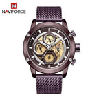 Sport  Watches For Men Waterproof Watch Analog Quartz Leather Band Wristwatch Unique Design Perfect Gift - SJB-DIAMOND ELITES