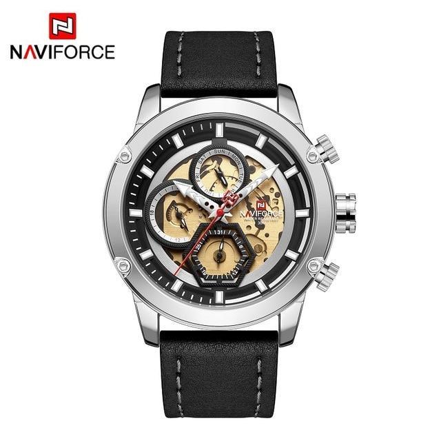 Sport  Watches For Men Waterproof Watch Analog Quartz Leather Band Wristwatch Unique Design Perfect Gift - SJB-DIAMOND ELITES