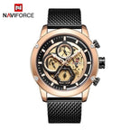 Sport  Watches For Men Waterproof Watch Analog Quartz Leather Band Wristwatch Unique Design Perfect Gift - SJB-DIAMOND ELITES