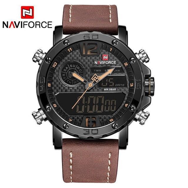 Men's Sports Waterproof Digital Analog Multifunction Watch  Excellent Design Perfect Gift - SJB-DIAMOND ELITES