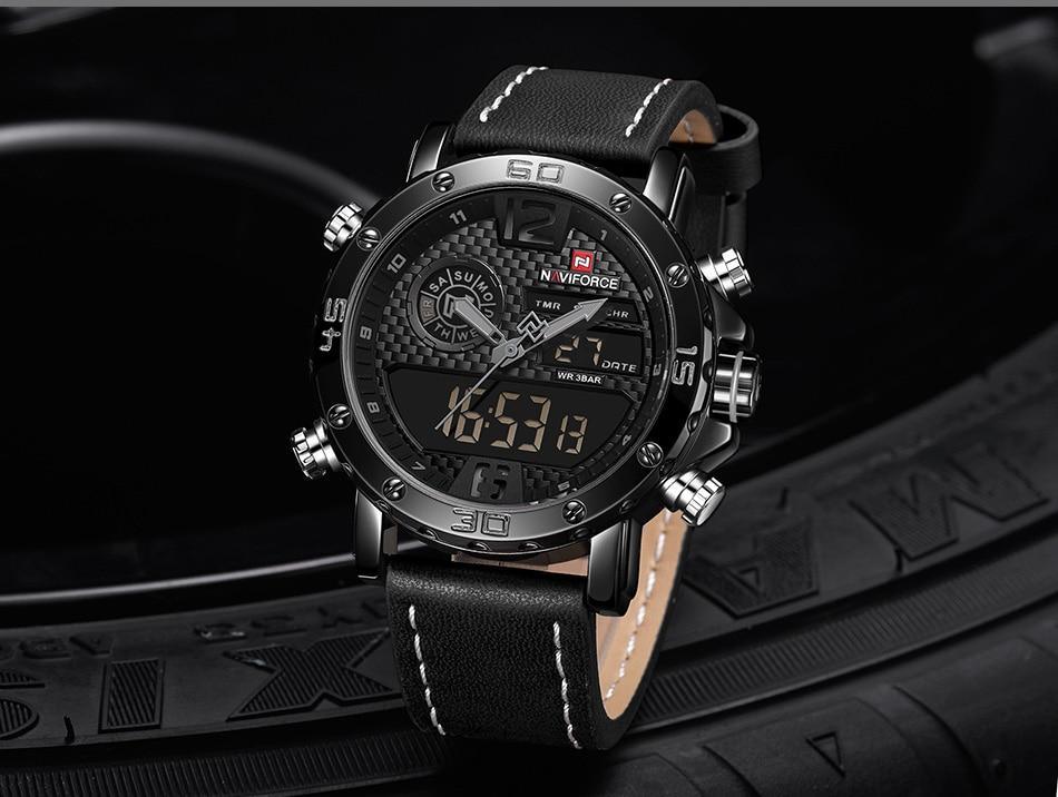 Men's Sports Waterproof Digital Analog Multifunction Watch  Excellent Design Perfect Gift - SJB-DIAMOND ELITES