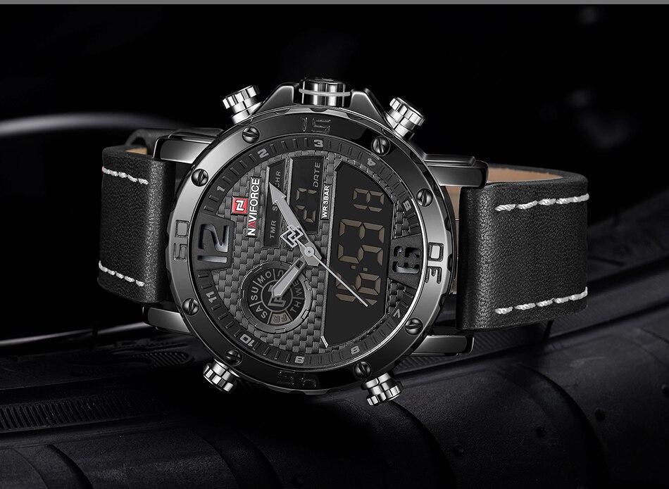 Men's Sports Waterproof Digital Analog Multifunction Watch  Excellent Design Perfect Gift - SJB-DIAMOND ELITES