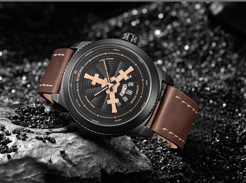 Sport  Watches For Man Waterproof Watch Analog Quartz Leather Band Date Calendar  Wristwatch Unique Design Perfect Gift - SJB-DIAMOND ELITES