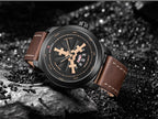Sport  Watches For Man Waterproof Watch Analog Quartz Leather Band Date Calendar  Wristwatch Unique Design Perfect Gift - SJB-DIAMOND ELITES